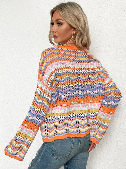 Pull en crochet femme – Pull tendance en laine doux et stylé pour l'hiver