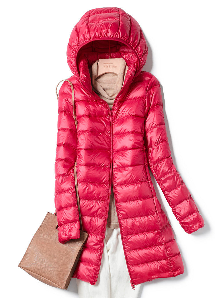 Doudoune longue femme – Manteau chaud et élégant en duvet pour hiver