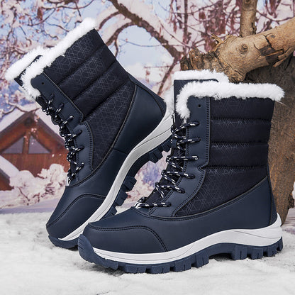 Bottes d'hiver imperméables femme – Chaussures chaudes et confortables pour neige