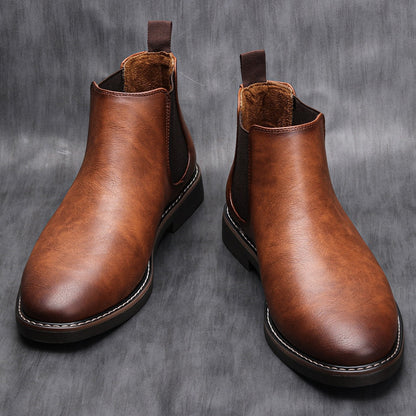 Bottes montantes homme – Bottes en cuir élégantes et confortables pour hiver