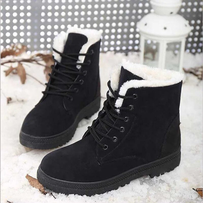 Bottes de neige femme – Bottes chaudes et tendance imperméables pour hiver