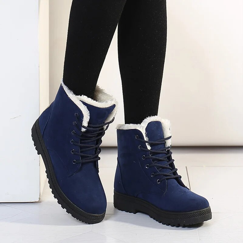 Bottes de neige femme – Bottes chaudes et tendance imperméables pour hiver