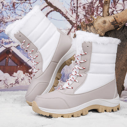 Bottes d'hiver imperméables femme – Chaussures chaudes et confortables pour neige