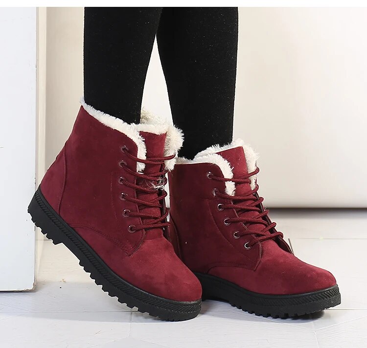 Bottes de neige femme – Bottes chaudes et tendance imperméables pour hiver