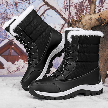 Bottes d'hiver imperméables femme – Chaussures chaudes et confortables pour neige