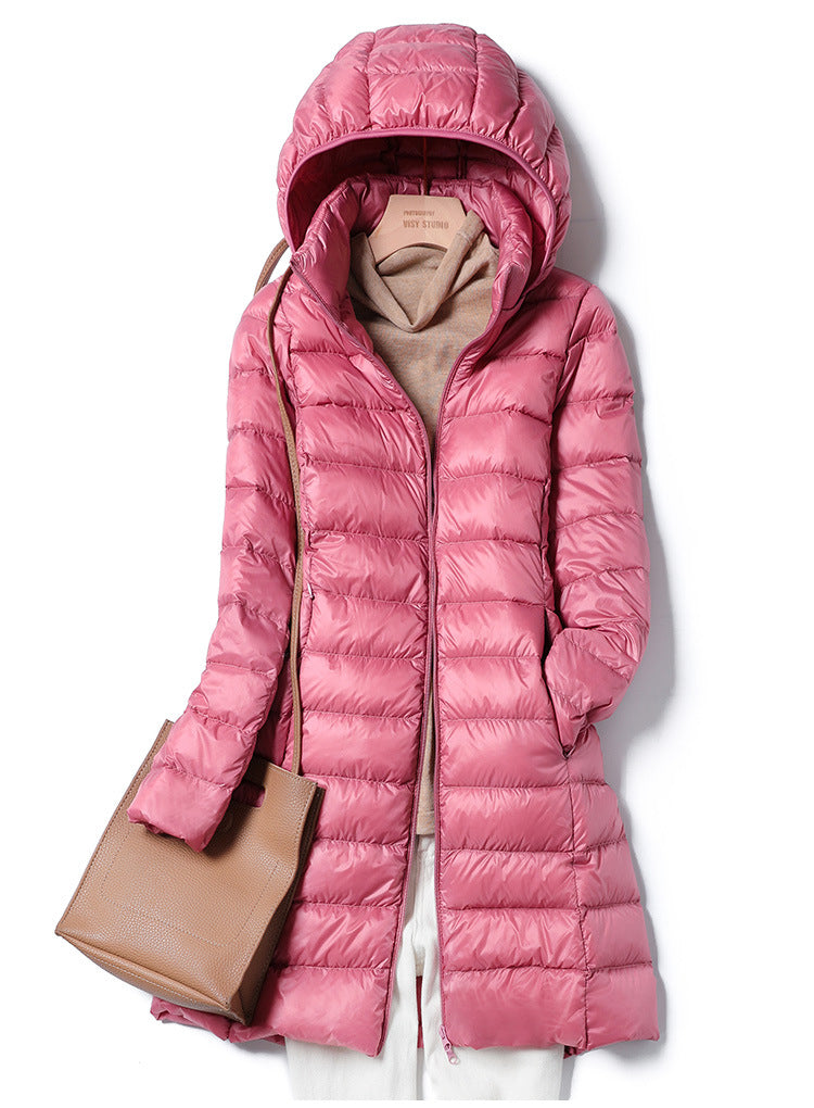 Doudoune longue femme – Manteau chaud et élégant en duvet pour hiver