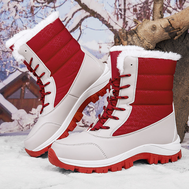 Bottes d'hiver imperméables femme – Chaussures chaudes et confortables pour neige