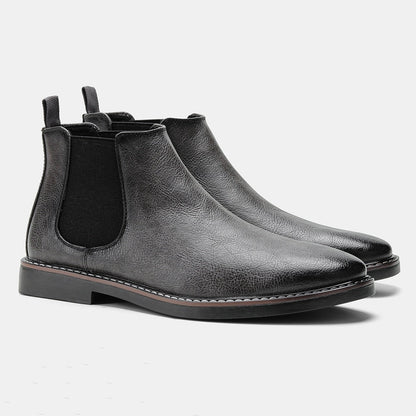 Bottes montantes homme – Bottes en cuir élégantes et confortables pour hiver