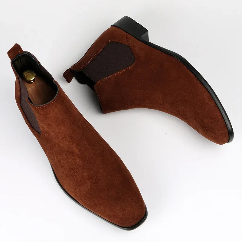 Botte en cuir suédé homme – Botte élégante et confortable pour toutes occasions