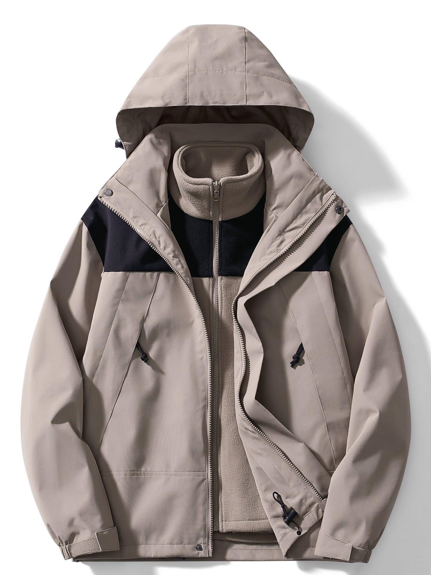 Veste imperméable homme – Manteau avec capuche léger et respirant pour pluie