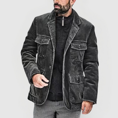 Veste en velours côtelé homme – Veste élégante coupe moderne pour automne