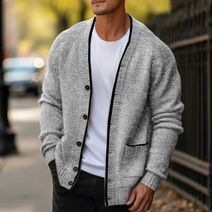 Pull homme en laine – Pull élégant à col rond pour hiver chic