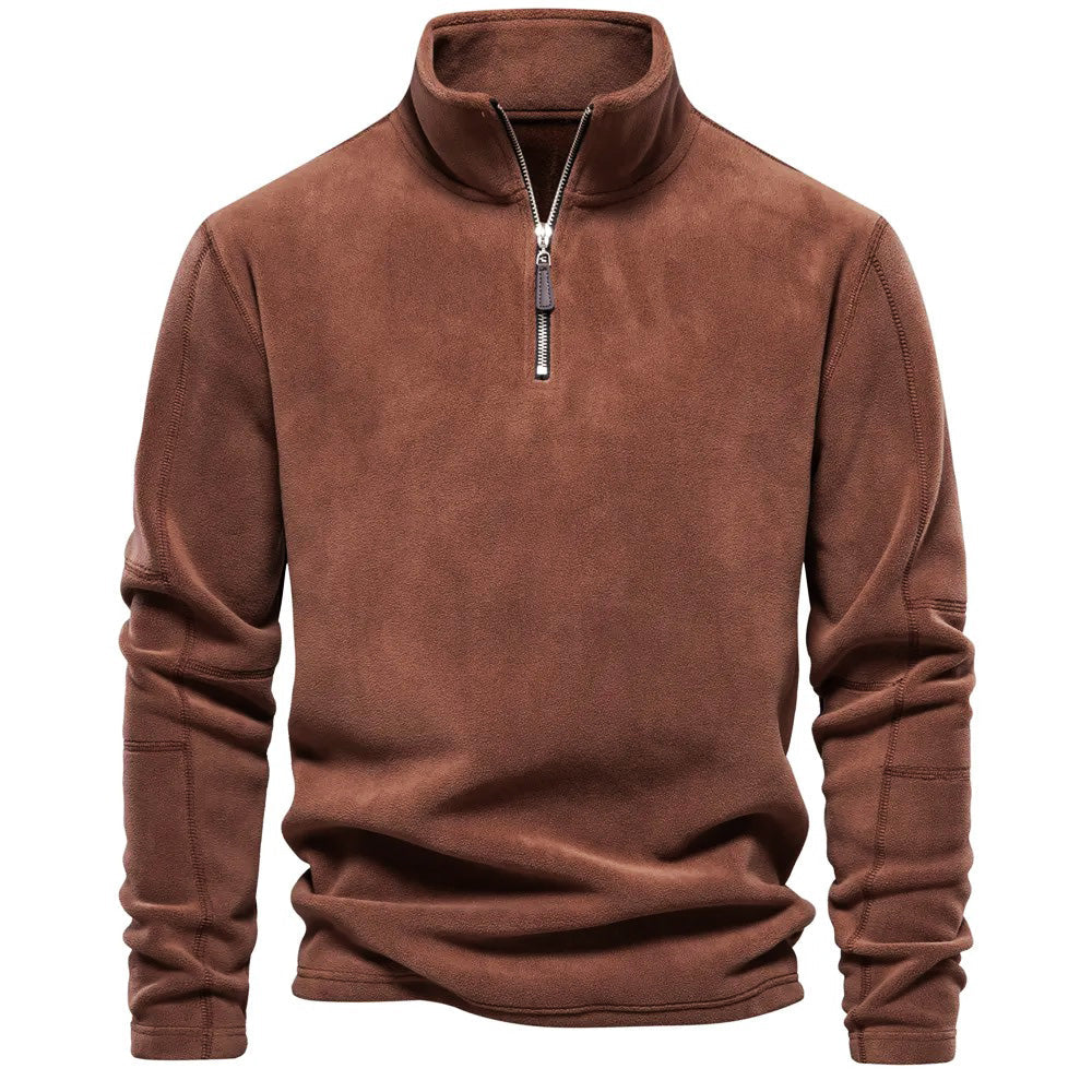 Pull polaire homme – Sweat en polaire d'automne chaud et confortable