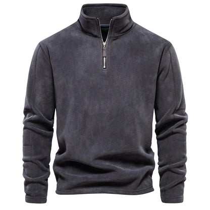 Pull polaire homme – Sweat en polaire d'automne chaud et confortable