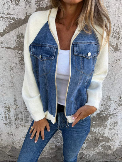 Veste en denim femme – Veste moderne coupe ajustée pour look décontracté