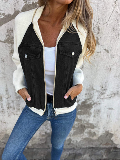 Veste en denim femme – Veste moderne coupe ajustée pour look décontracté chic