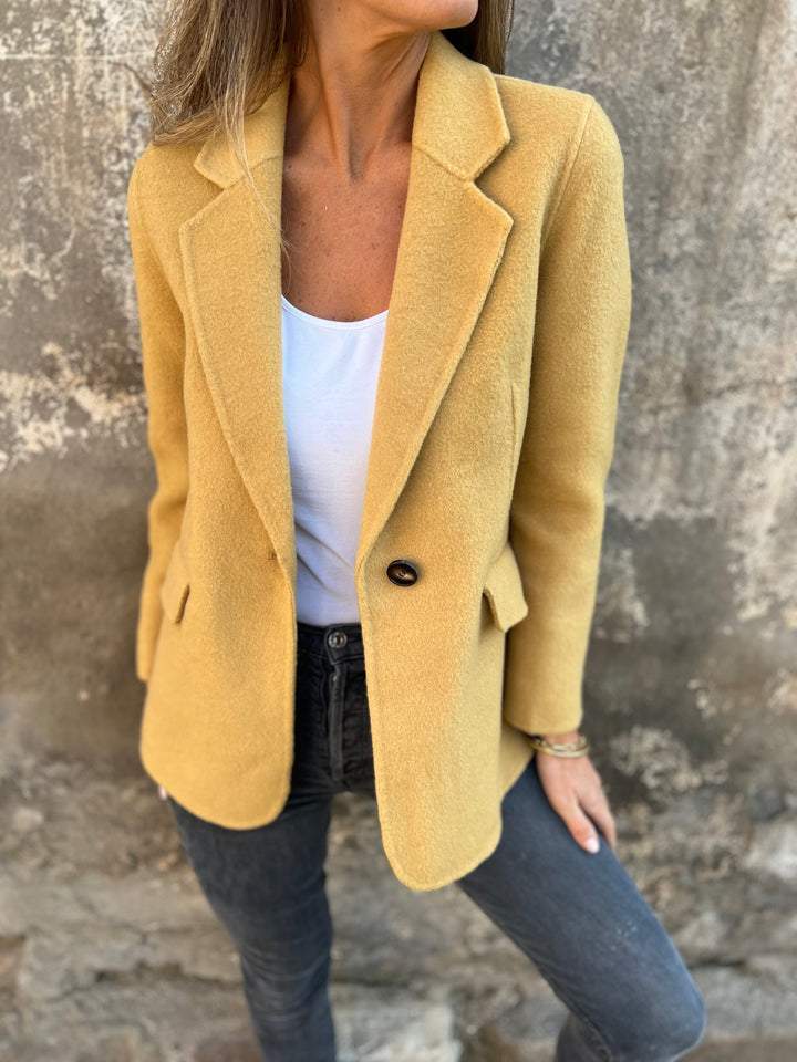 Blazer femme à un bouton – Veste élégante pour bureau et occasions spéciales