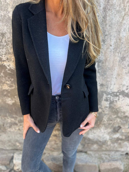 Blazer femme à un bouton – Veste élégante pour bureau et occasions spéciales