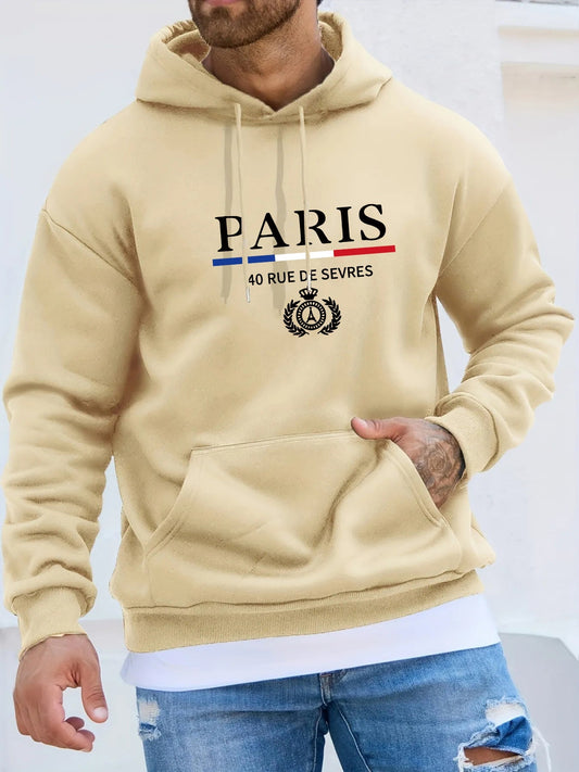 Sweat à capuche homme décontracté – Pull confortable en coton pour loisirs