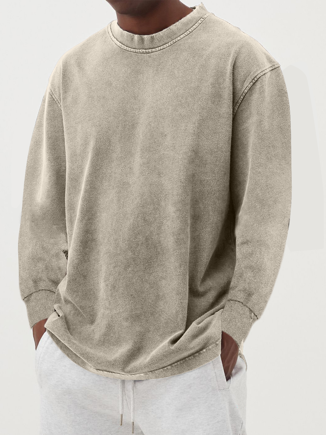 Pull col rond homme – Pull en coton doux et confortable pour toutes occasions