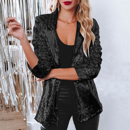 Blazer femme tendance – Veste chic à la mode en tissu léger et élégant