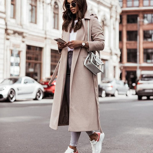 Wool Coat for Women – Elegant Chic Design, Modern Trendy Cut for Winter