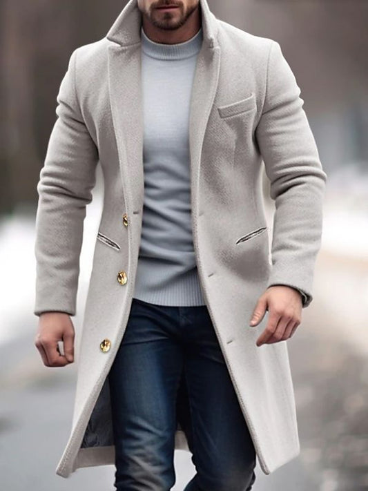 Manteau d'hiver homme – Veste chaude et confortable en laine pour temps froid