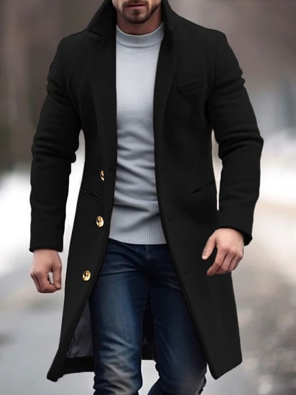 Manteau d'hiver homme – Veste chaude et confortable en laine pour temps froid