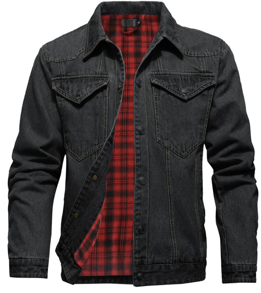 Veste en denim homme – Veste casual en jean coupe moderne et confortable