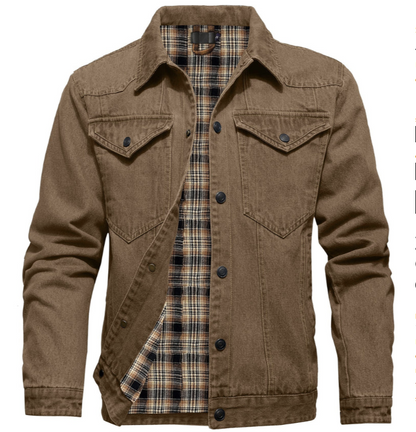 Veste en denim homme – Veste casual en jean coupe moderne et confortable