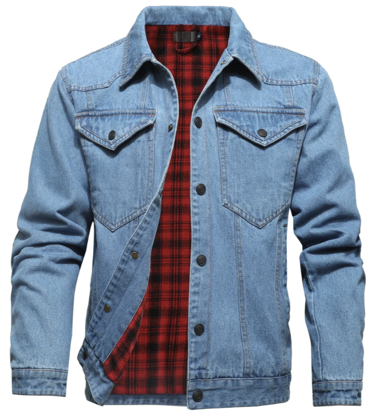 Veste en denim homme – Veste casual en jean coupe moderne et confortable