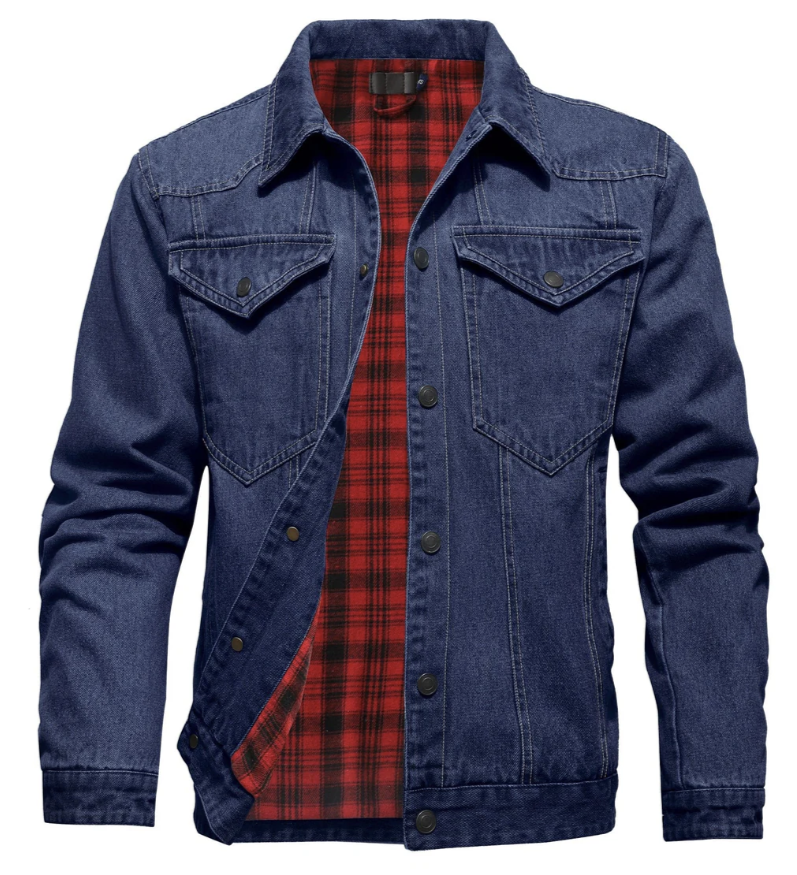 Veste en denim homme – Veste casual en jean coupe moderne et confortable