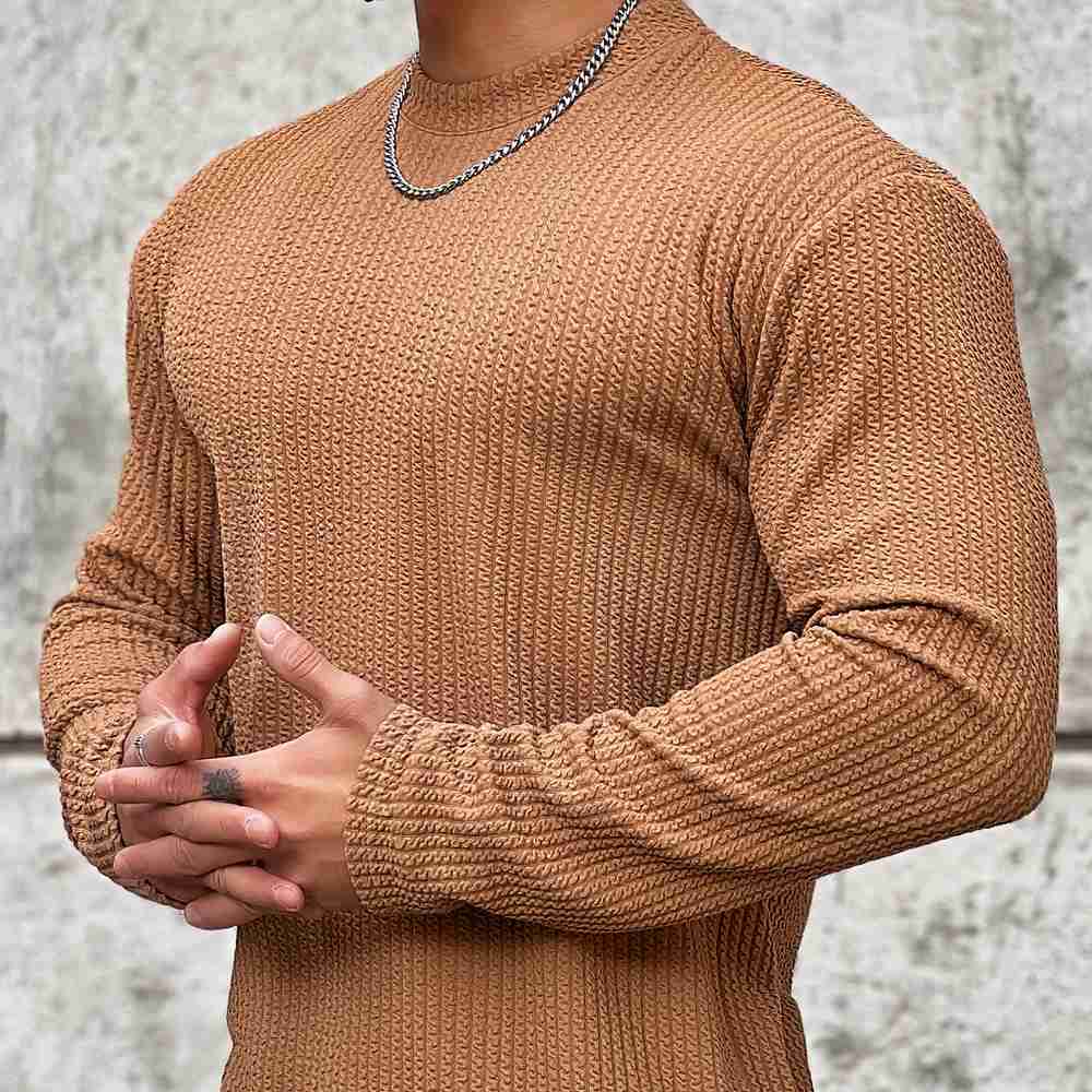 Pull col rond homme – Pull en coton doux et confortable pour toutes occasions