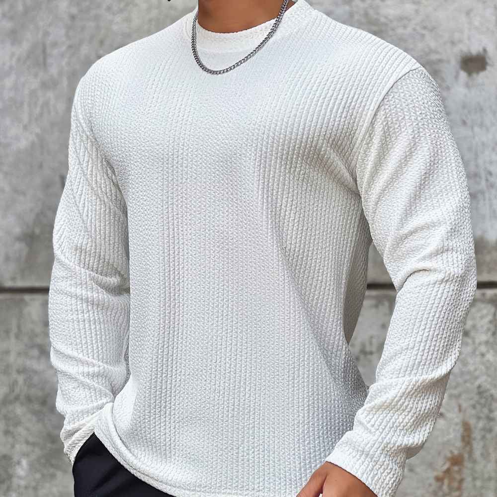 Pull col rond homme – Pull en coton doux et confortable pour toutes occasions