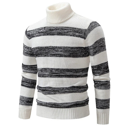 Pull en tricot homme – Pull chaud en laine doux et confortable pour hiver