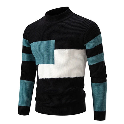 Pull en tricot homme – Pull chaud en laine doux et confortable pour hiver