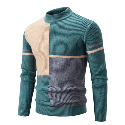 Pull en tricot homme – Pull chaud en laine doux et confortable pour hiver