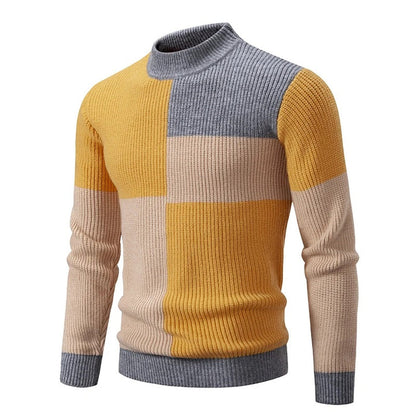 Pull en tricot homme – Pull chaud en laine doux et confortable pour hiver