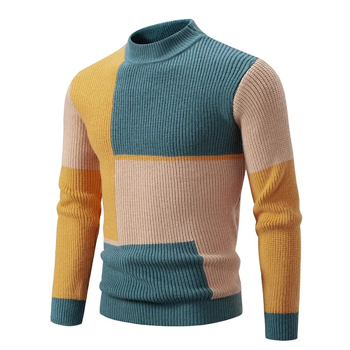 Pull en tricot homme – Pull chaud en laine doux et confortable pour hiver