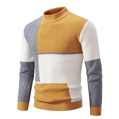 Pull en tricot homme – Pull chaud en laine doux et confortable pour hiver