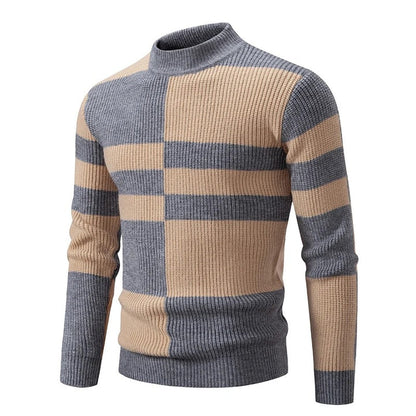 Pull en tricot homme – Pull chaud en laine doux et confortable pour hiver