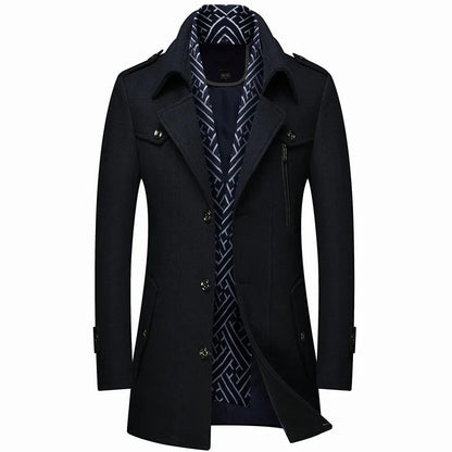 Manteau élégant homme – Veste chic en laine pour occasions formelles et décontractées