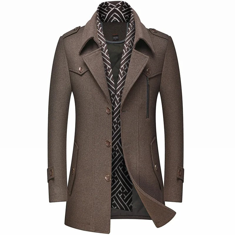 Manteau élégant homme – Veste chic en laine pour occasions formelles et décontractées