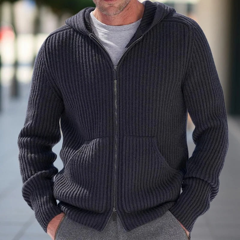 Pull classique homme – Pull en laine doux, coupe ajustée et élégant pour l'hiver