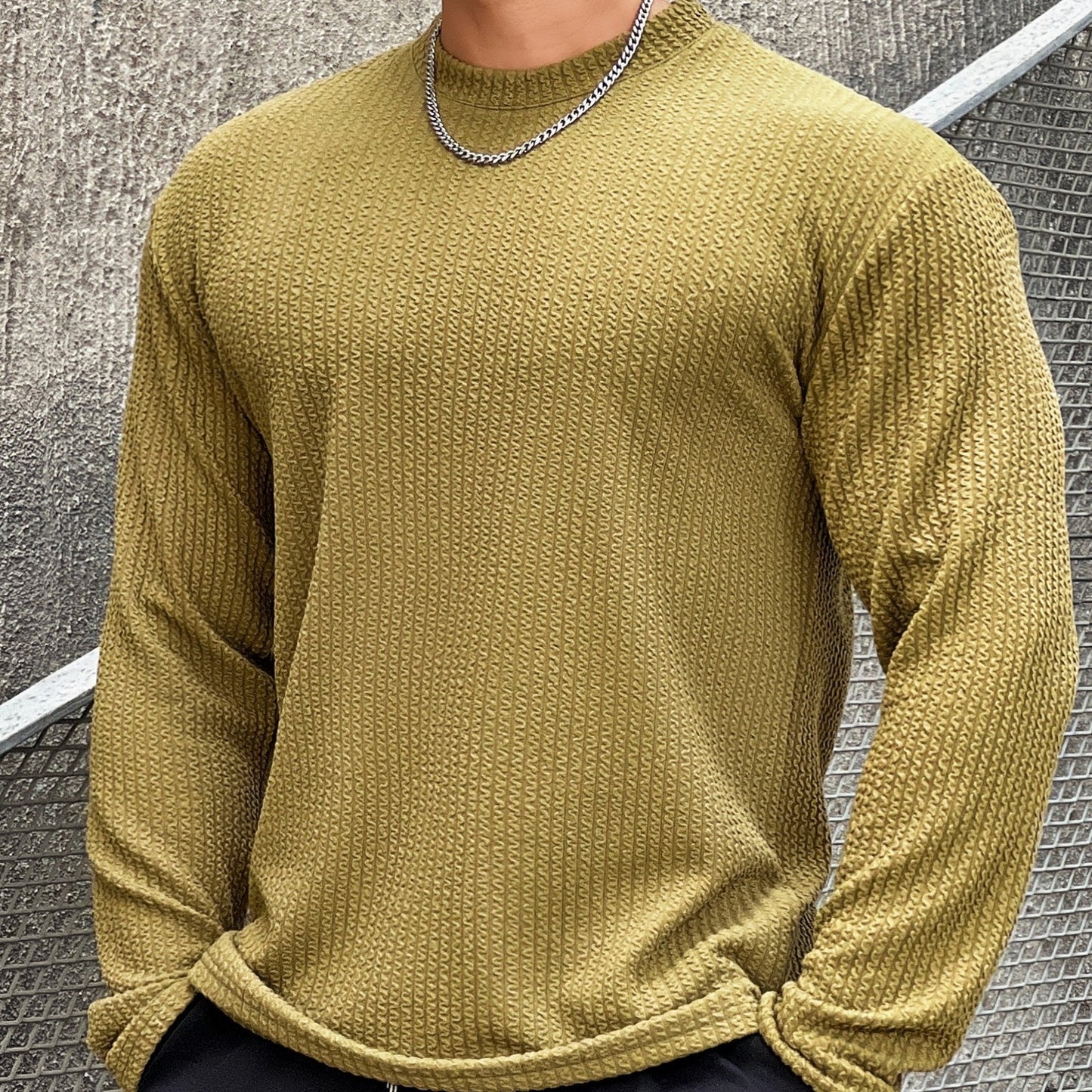 Pull col rond homme – Pull en coton doux et confortable pour toutes occasions