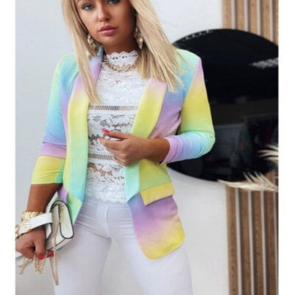 Blazer femme à manches longues – Veste élégante en tissu léger pour toutes occasions